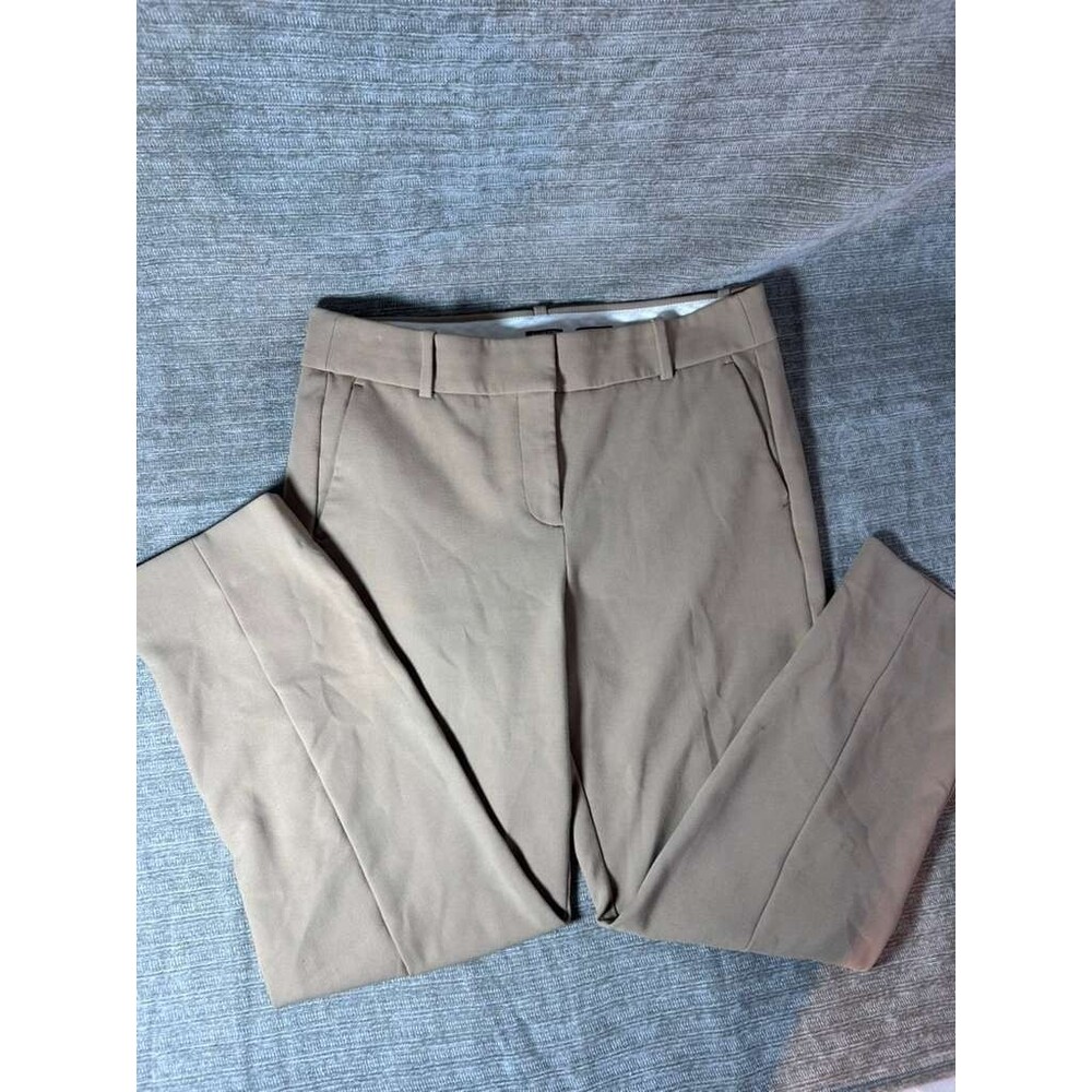 J.Crew Cameron Slim Pants Women's Size 10 Tan Straight Ankle